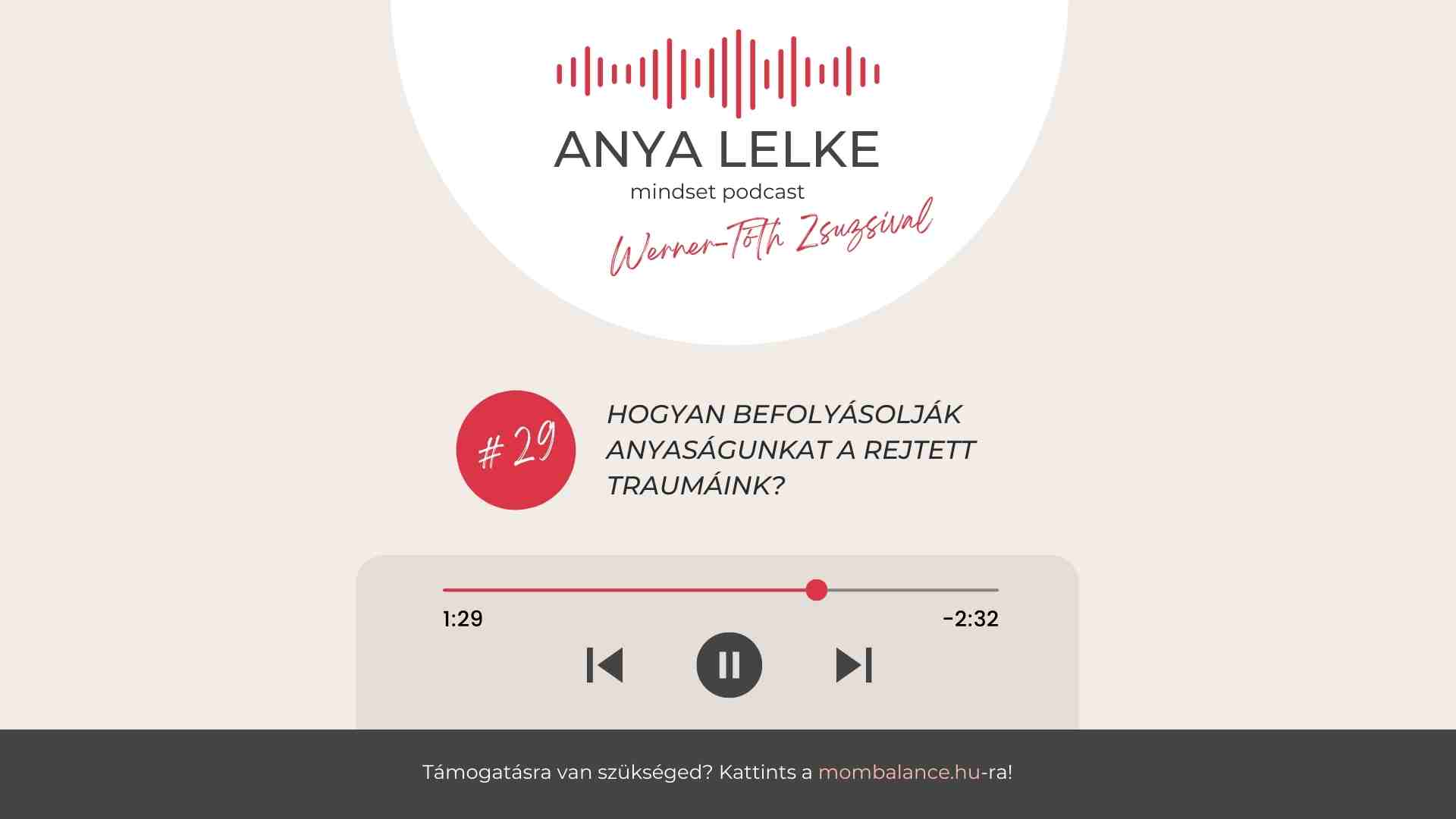 Anya lelke mindset podcast Mom Balance anyaság coaching mentális lelki egészség önismeret fejlődés anyai kiégés Hogyan befolyásolják anyaságunkat a rejtett traumáink