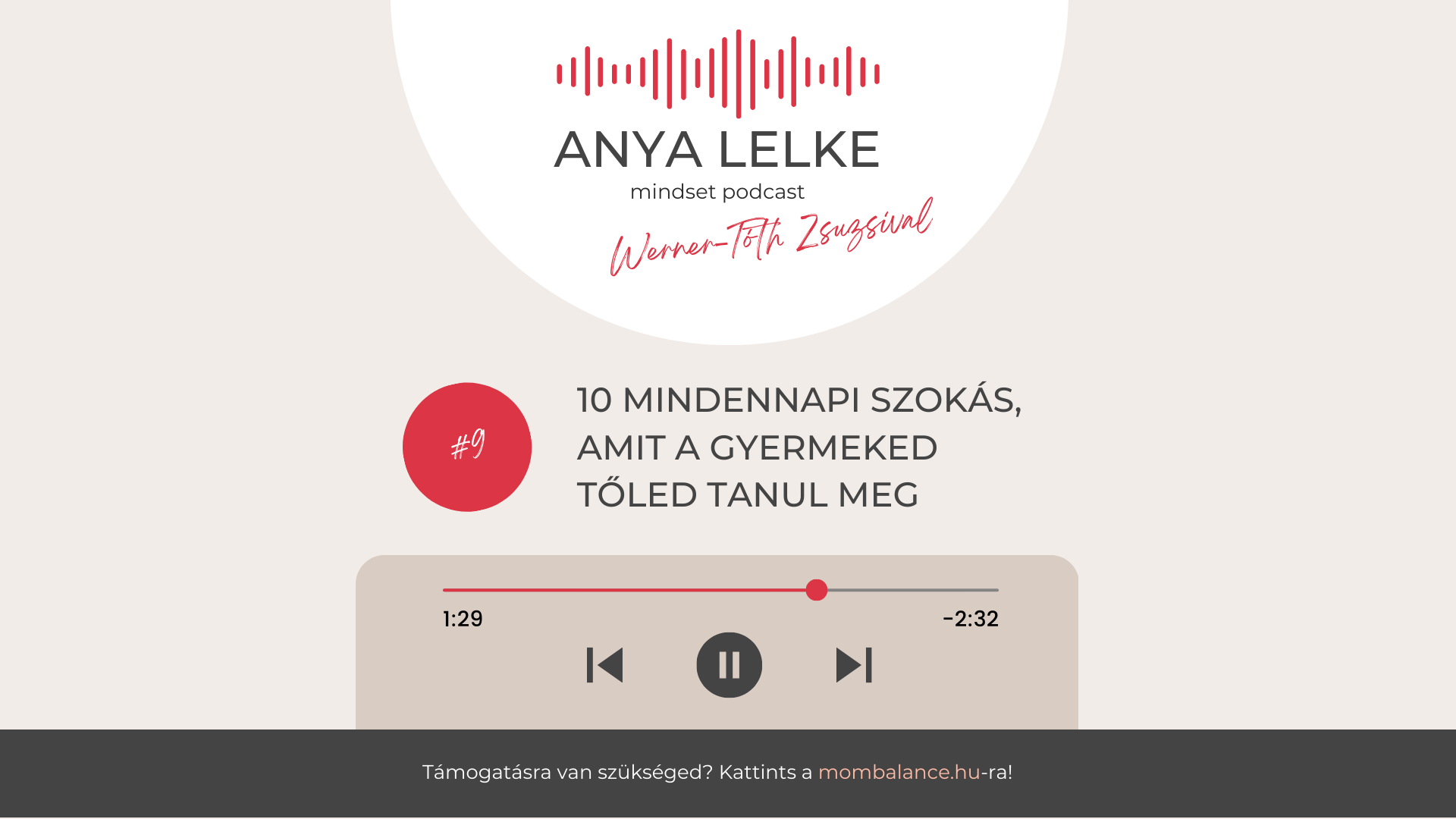 Anya lelke mindset podcast Mom Balance anyaság coaching mentális lelki egészség önismeret fejlődés anyai kiégés 10 mindennapi dolog
